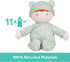 GUND Baby Sustainable Baby Doll, Plush Doll Made from Recycled Materials for Babies & Newborns, Green, 12”