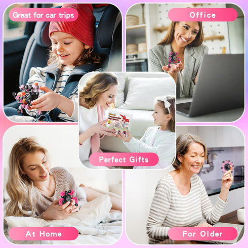 Fidget Toys for Teen Girls, Transformable Fidget Spinners for Autism ADHD Stress Relief for Kids