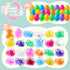 24 JOYIN Pcs Easter Prefilled Eggs with Mochi Squishy Toy, Squeeze Toy Fillers for Easter Egg Hunt, Basket Stuffers