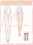 Sotiff 10 Pairs Doll Lace Stockings, Handmade Long Socks for DIY Baby Doll Clothes