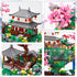 3600PCS Micro Mini Blocks Peach Blossom Pond Bonsai Tree Kit - Traditional Architecture Building Blocks Gift for 14+