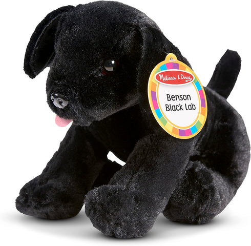 Melissa & Doug Benson Black Lab Stuffed Animal Puppy Dog