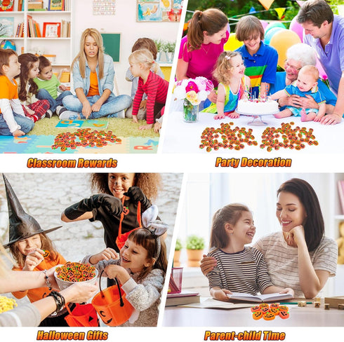 36 Pcs Halloween Pumpkin Erasers, Mini Novelty Pencil Erasers for Kids, Party Favors, Holiday Gift