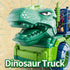 2-4, 3-5 8 2 3 4 5 6 Dinosaur Truck for Kids Dinosaur Action Figure Toys for Toddler with Dinosaur Figures, Play Mat