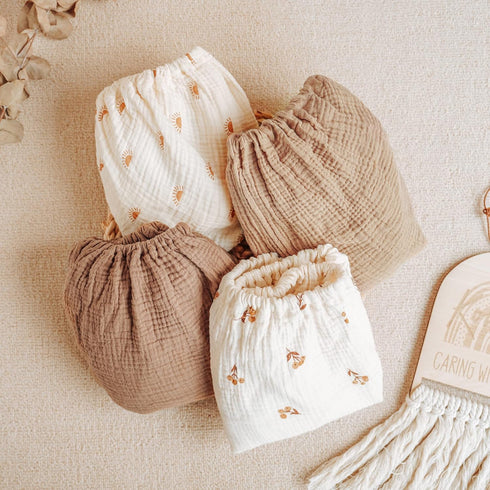 2 Pack Konssy Muslin Bassinet Sheets for Baby Girl Boy, Soft Breathable Baby Bassinet Mattress Sheets Fit for Hourglass
