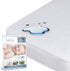 SafeRest Waterproof Crib Size Mattress Protector - Fitted with Stretchable Pockets -