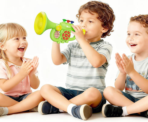 DOLPH HUG 2026 3 4 5 6 7 8, Generic Toddler Musical Trumpet Toy for Kids - Upgraded Musical Enlightenment Instrument