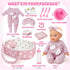 12" Set 13 3 4 5 6 Golray Soft Baby Doll with Accessories Bassinet Carrier, Pcs First Toddlers Realistic Baby Doll Crib