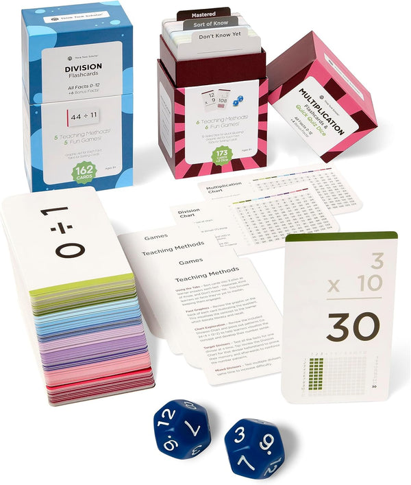 Think Tank Scholar 335 Multiplication & Division Flash Cards (Award Winning) 1