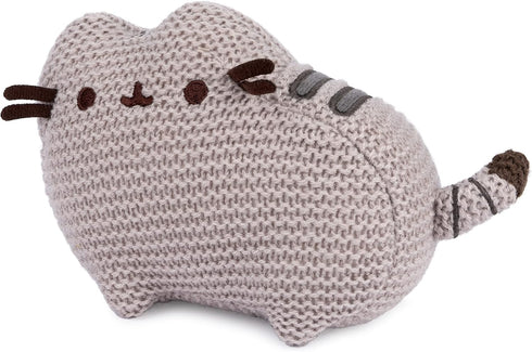 GUND Pusheen The Cat Knit Plush, 6” Stuffed Animal for Ages 8 and Up, Gray