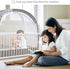 Self-Locked,1200 Holes/Inch 55" 27" 51" Lazyzzzz Crib Tent, Pop Up Mosquito Crib Net with Double Zipper Mesh to Keep