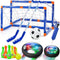 4-in-1 Hover Soccer Ball Set - Rechargeable Air Floating Soccer Toy with LED Lights, Indoor & Outdoor Sports Toys for
