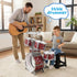 Set 3-5 4-6 5-7 Kids Drum for Toddlers Musical Jazz Drum with Stool Toys for Boys Girls Birthday, Red