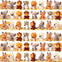 30 Pieces Mini Stuffed Safari Animals - Small Plush Jungle Toys, 4.8 Inch Cute Plush Lion, Tiger, Elephant for Baby