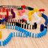 1000 PCS Dominoes Set with Extra 11 Add-on Blocks, 10 Colors Racing Tile Games Educational Toy for Kids Birthday Party