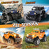 UCAI 1:16 2.4GHz Remote Control Car with Spray, Lights and Sound, Remote Control Jeep for Kids, All Terrain Off-Road