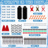 15 Pack Christmas Crafts Supplies, DIY Snowman Making Kit for Children, Christmas Stocking Stuffers, Air Dry Snowman