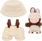 QUPIVA 15cm-17cm Dolls Clothes with Adjustable Straps & Cute Hat for Girls, Summer