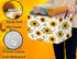 Sunflower Empty Gift Storage Basket Collapsible Canvas Baby Toy Bin Decor(Yellow)