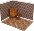 REDUCIO! 1:12 Dollhouse Flooring Tiles Miniature Parquet Pattern for Scale Decor Projects (Woven Diamond)