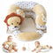 Aila+Aiden 2-in-1 Tummy Time Mat and Seated Support with Sensory Toys for