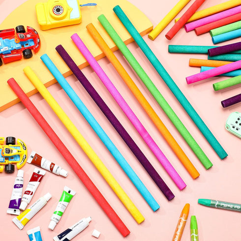 Yookeer 24 Pieces Wooden Rhythm Sticks for Kids, 12 Inch Lummi Sticks in 8 Colors, Musical Instruments for Preschool