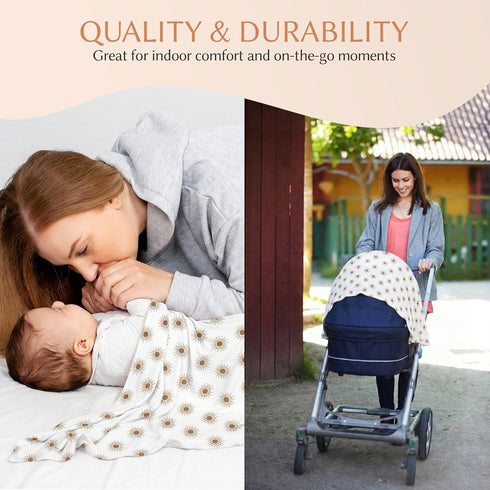 48 48 Baby Swaddle Blanket, x in Single Swaddle Blanket, Breathable Stretch Fabric, Organic Cotton Swaddle Blankets
