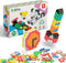 Beblox Building Blocks for Kids - 250-Piece Connecting Tiles Set - Interlocking