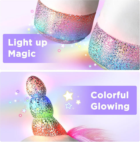 18 24 2 3 4 5 6 7 iPlay, iLearn Plush Magic Unicorn Toy W/Remote Control Fairy Magical Wand, Girl Music Unicorn Stuffed