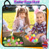 24PACK 2.75inch KissFree Prefilled Easter Eggs with Easter Pop Toys, Easter Eggs Filled with Toys, Easter Basket