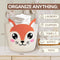 10x8" Squirrel Cotton Rope Baby Laundry Basket for Boys & Girls, Woodland Nursery Decor, Nursery Storage Basket
