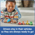 hand2mind Numberblocks Mini Vehicles, Race Car Toy Playsets, Counting and Math Toys for Kids 3-5 Birthday Gifts