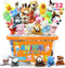 32Pcs Mini Plush Animals Toy Set - Assortment Bulk Stuffed Keychain Party Favors for Kids