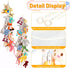 2pcs Stuffed Animal Storage Chain - Boho Stuffed Animal Hammock with 40pcs Metal Clips, Hanging Storage for Kids