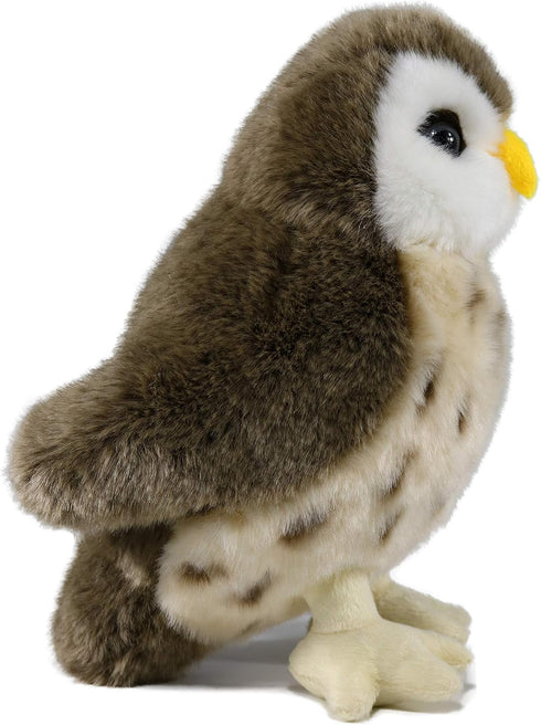 Ice King Bear Owl Stuffed Animal, Cute Plush Toy with Luminous Eyes, 10 Inches