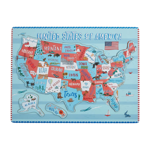 Mud Pie Kids United States Puzzle | 16" X 12"