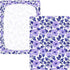 miaozhen 1 Pack 52x28 Cotton Baby Crib Sheets Soft Comfy Style Chow Chow Floral Print Purple Toddler Mattresses