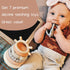 Moonkie Stacks of Circles Soft Teething Toy, Educational Learning Baby Toy, 7 Piece Teethers Set