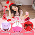 Zonon 144 Pcs Valentine's Day Mini Stuffed Bear Bulk Toy with Gift Bags and Heart Cards, 4.72 Inch Plush Bears