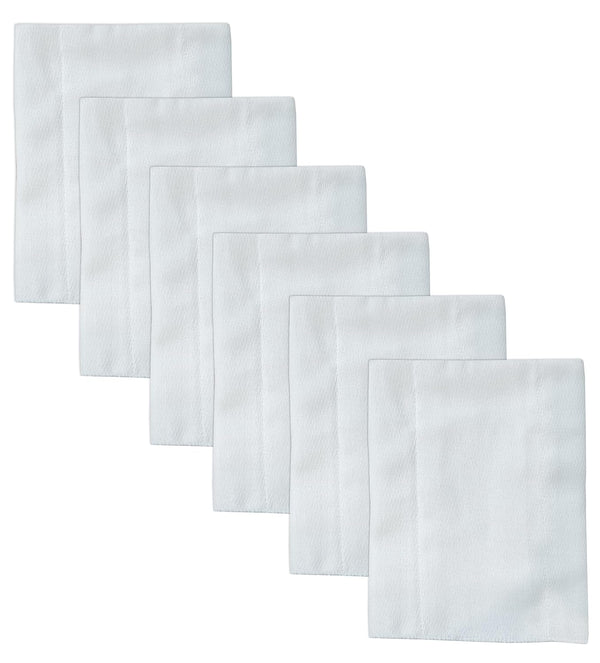 Ruvanti Unisex Baby Boys Girls Birdseye Prefold Cloth Diapers Washable - White
