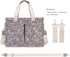 Charming Cherry Canvas Tote Bag - Stylish Multi-Pocket Shoulder Purse for Women