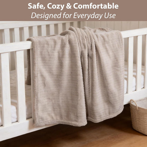 Cozy 28" 40" Ababy Fleece Baby Blanket, Ultra Soft Baby Blankets for Girls Boys, Fluffy Infant Toddler Newborn