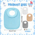 4 Pcs Baby Bibs Feeding Bib for Drooling and Teething, Comfy Neck Baby Bib with Padded Collar