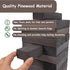 Juegoal Giant Tumble Tower Blocks Game, 54 Pieces Wood Stacking Game with Dice Set and Canvas Bag for Family Fun