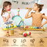 Toddler Musical Instruments Set | Montessori Wooden Music Toys for 1-3 Years | Modern Boho Xylophone with 15 Songbook