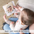 ZICOTO Soft Baby Book - Touch and Feel Sensory Book for Babies 0-6 Months with Textured Animals, Mirror & Crinkle Paper