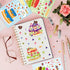 32 Sheets Make Your Own Birthday Cake Stickers, Creative Fun Happy Birthday Cake Game Sticker Kits for Kids Birthday