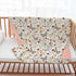 Buerhanerry 30"x40" Wildflower Butterfly Baby Blanket for Girls, Soft Double Layer Minky with Dotted Backing, Flower