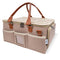 Baby Diaper Caddy Organizer with Lid, Multiple Compartments Baby Caddy, Waterproof Diaper