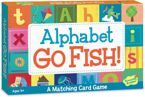 Peaceable Kingdom Alphabet Go Fish Letter Matching Card Game, 52 Oversized Cards, Ages 4+, 2 to 6 Players